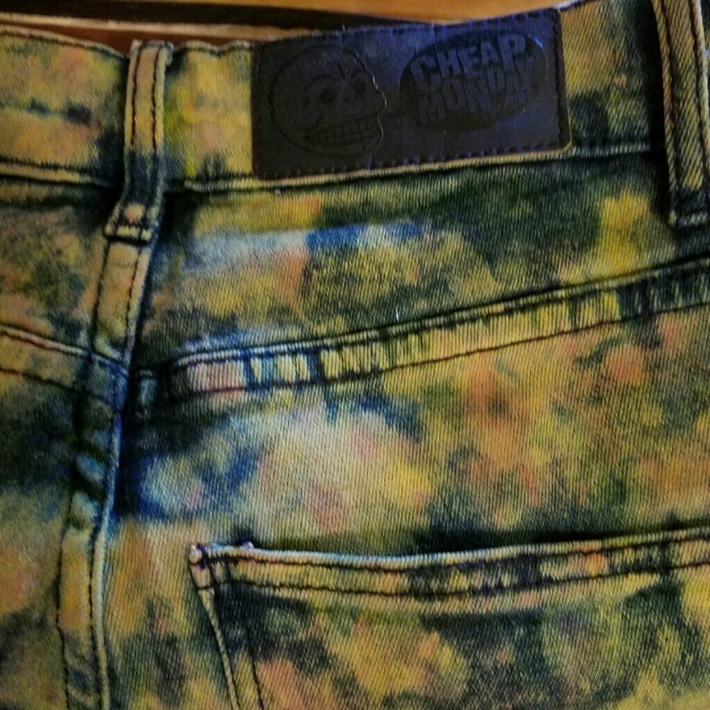 Unique rare Cheap Monday second skin high waist jeans